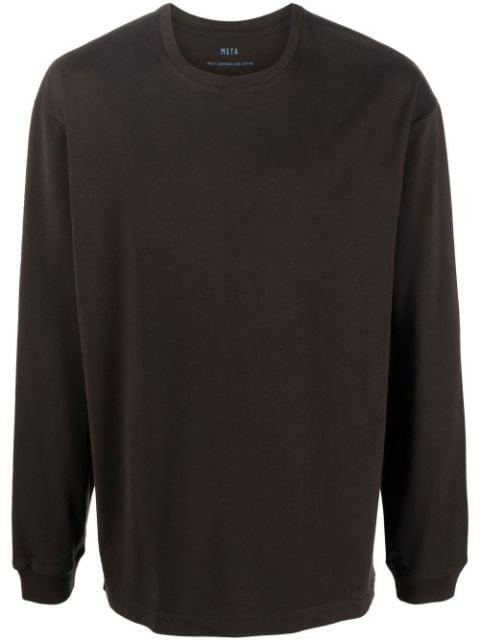 crew-neck long-sleeve sweatshirt by META CAMPANIA COLLECTIVE