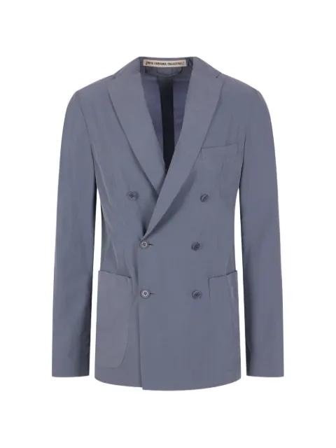 double-breasted silk blazer by META CAMPANIA COLLECTIVE