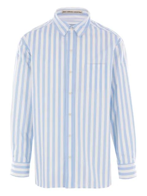 striped poplin shirt by META CAMPANIA COLLECTIVE