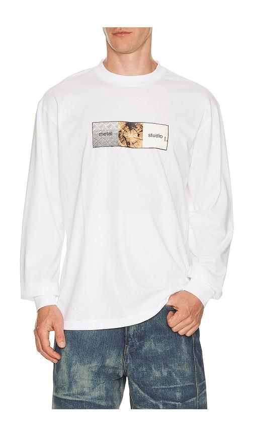 Metalwood Studio Obviously Longsleeve T-Shirt in White by METALWOOD STUDIO