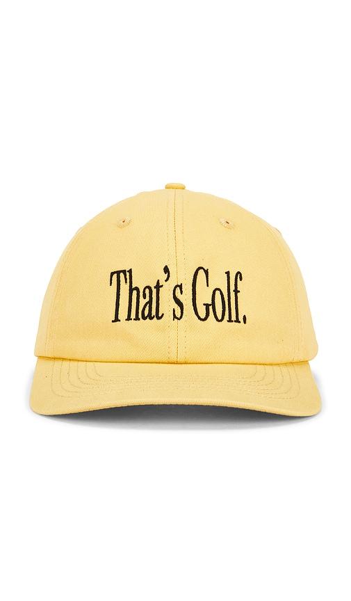 Metalwood Studio That'S Golf Dad Hat in Yellow by METALWOOD STUDIO