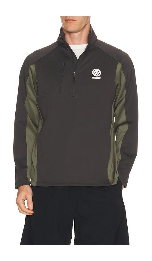 Metalwood Studio Trophy Quarter Zip Pullover in Grey by METALWOOD STUDIO