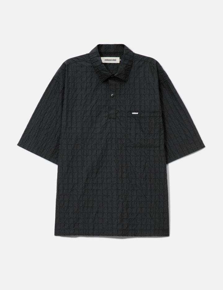 Oversized Snap Top Polo by METALWOOD STUDIO