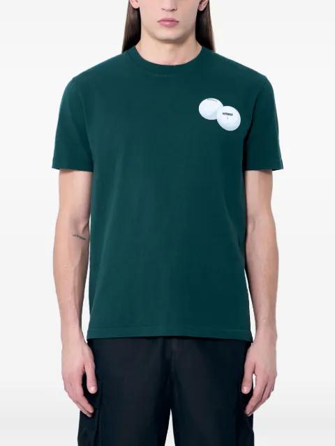 graphic-print crew neck T-shirt by METALWOOD STUDIO