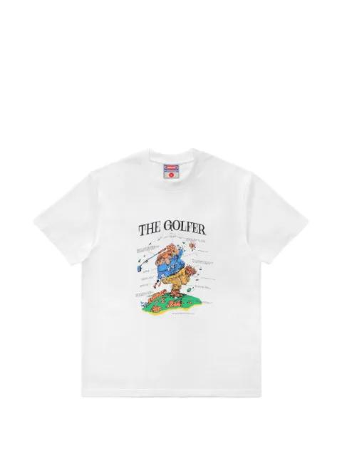graphic print crewneck T-shirt by METALWOOD STUDIO