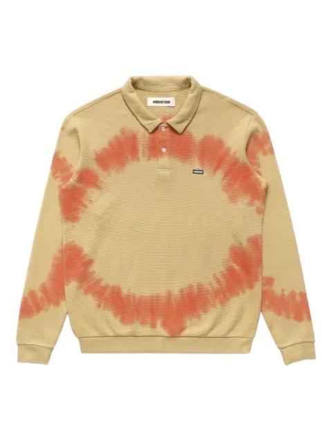 printed logo-patch polo shirt by METALWOOD STUDIO