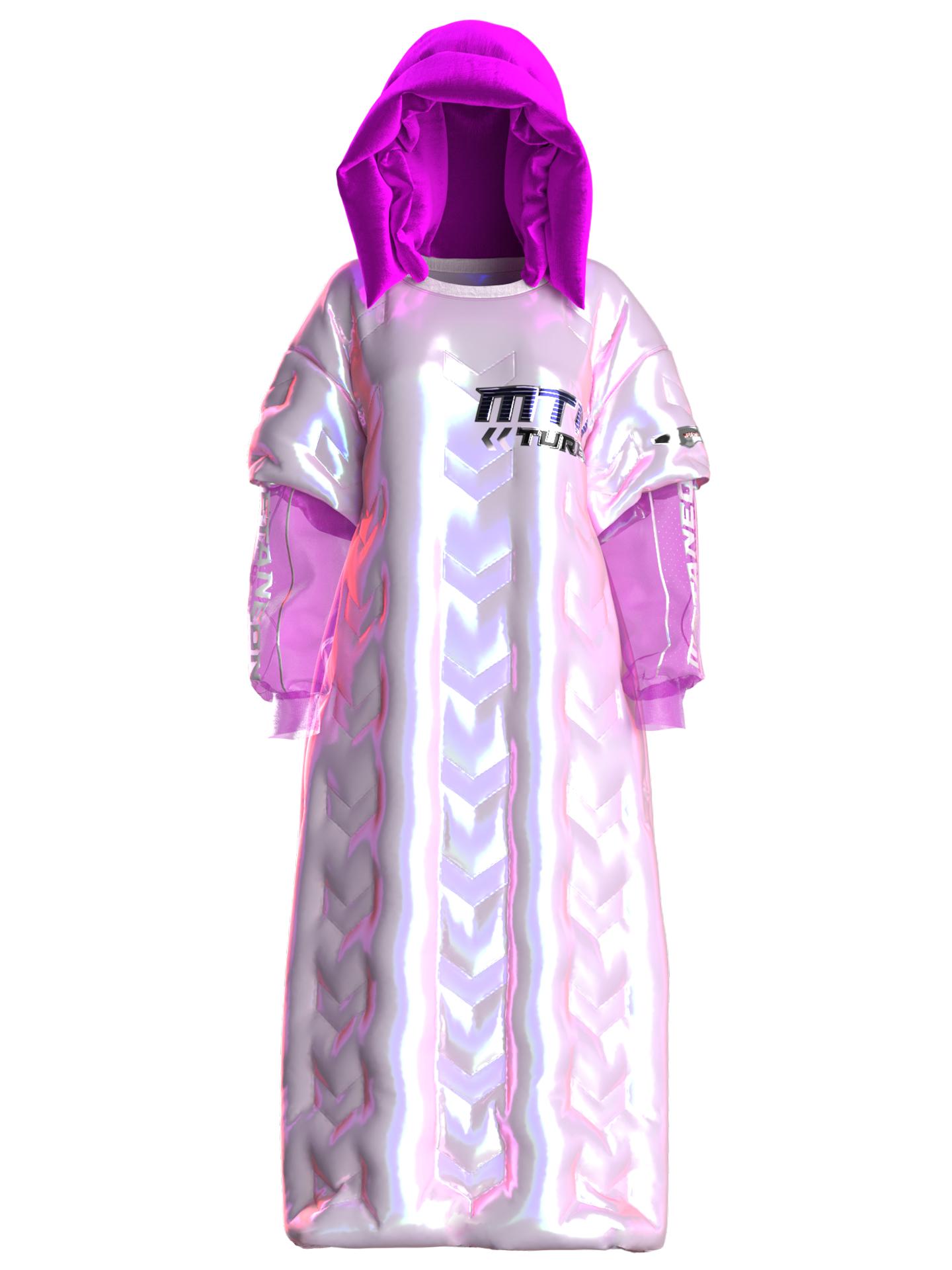 Bioluminescent Lifeform Puffer Shirtdress by METANEON