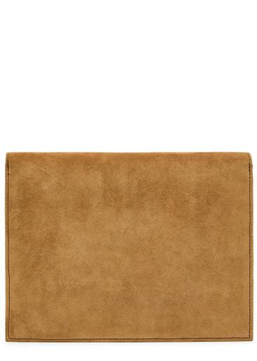 Large suede jewellery pouch by METIER
