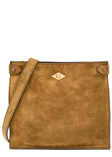 Stowaway suede cross-body bag by METIER