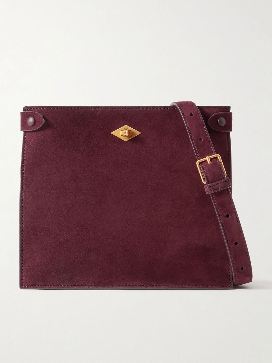 Stowaway suede shoulder bag by METIER