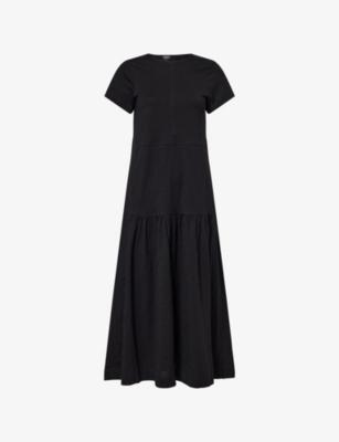 A-line Tiered Cotton-Jersey Maxi Dress by ME&EM