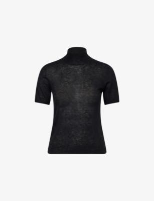 Barely There High-Neck Merino-Wool and Cashmere-Blend Jumper by ME&EM