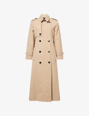 Belted Relaxed-Fit Stretch-Woven Trench Coat by ME&EM