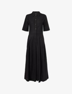 Belted Wide-Leg Linen-Blend Jumpsuit by ME&EM