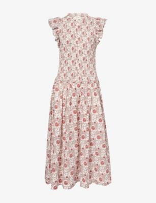 Bloom Floral-Print Cotton Midi Dress by ME&EM