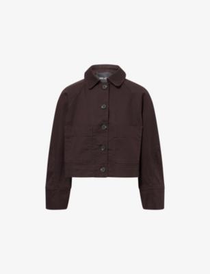 Boxy-Fit Collared Cotton Jacket by ME&EM