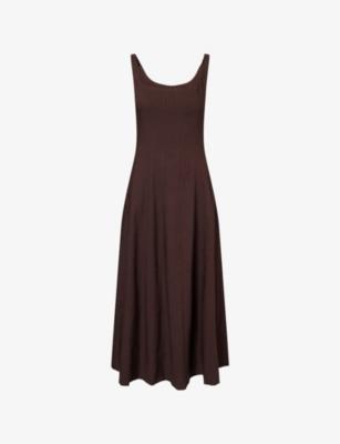 Contour-Seamed Woven Maxi Dress by ME&EM