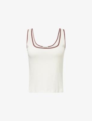 Contrast-Trim Slim-Fit Cotton Vest by ME&EM
