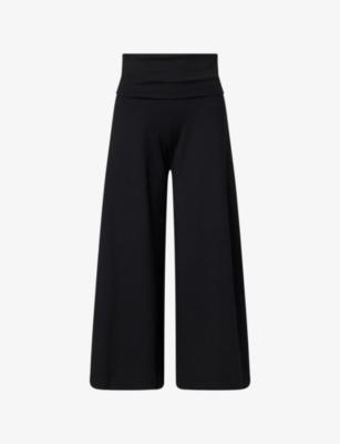 Cropped Wide-Leg Modal-Jersey Palazzo Pants by ME&EM