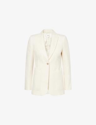 Floral-Jacquard Cotton-Blend Blazer by ME&EM