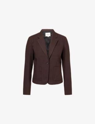 Patch-Pocket Fitted Woven Blazer by ME&EM