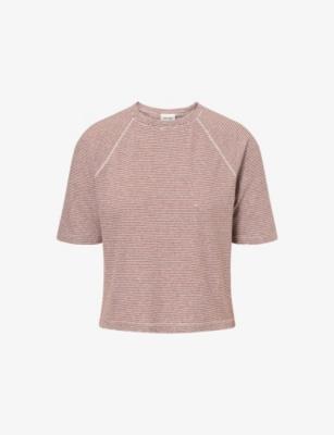 Pinstripe Raglan-Sleeve Cotton-Blend T-Shirt by ME&EM