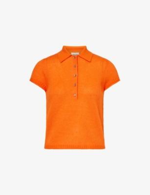 Polo-Collar Wool Cashmere and Silk Top by ME&EM