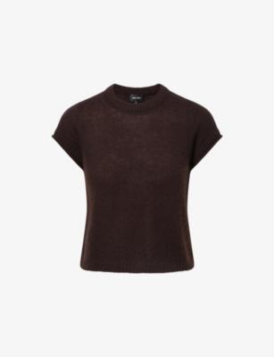 Round-Neck Short-Sleeve Merino-Wool, Cashmere And Silk Top by ME&EM
