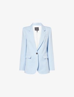 Sharp Shoulder Cotton And Linen Jacket by ME&EM