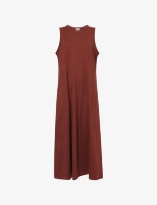 Slub Sleeveless Cotton Maxi Dress by ME&EM