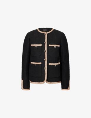 Straight-Fit Statement-Trims Cotton Jacket by ME&EM