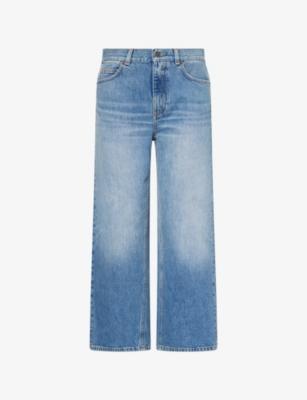 Straight-Leg Cropped Denim Jeans by ME&EM
