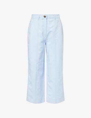 Tailored-Fit Cropped Linen-Cotton Trousers by ME&EM