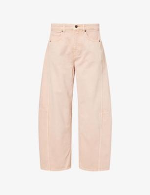 Tapered Cropped Cotton Denim Jeans by ME&EM
