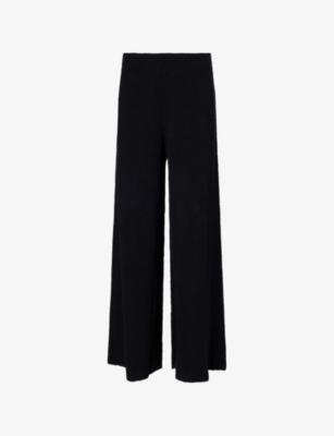 Textured Palazzo Cotton-Blend Trousers by ME&EM