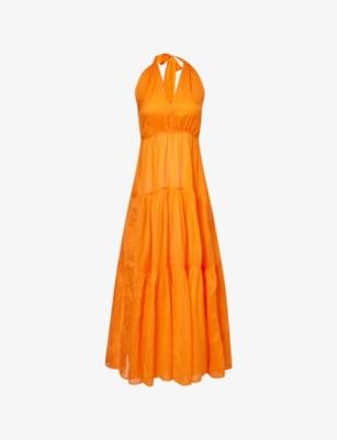 Voile Tiered Cotton Maxi Dress by ME&EM