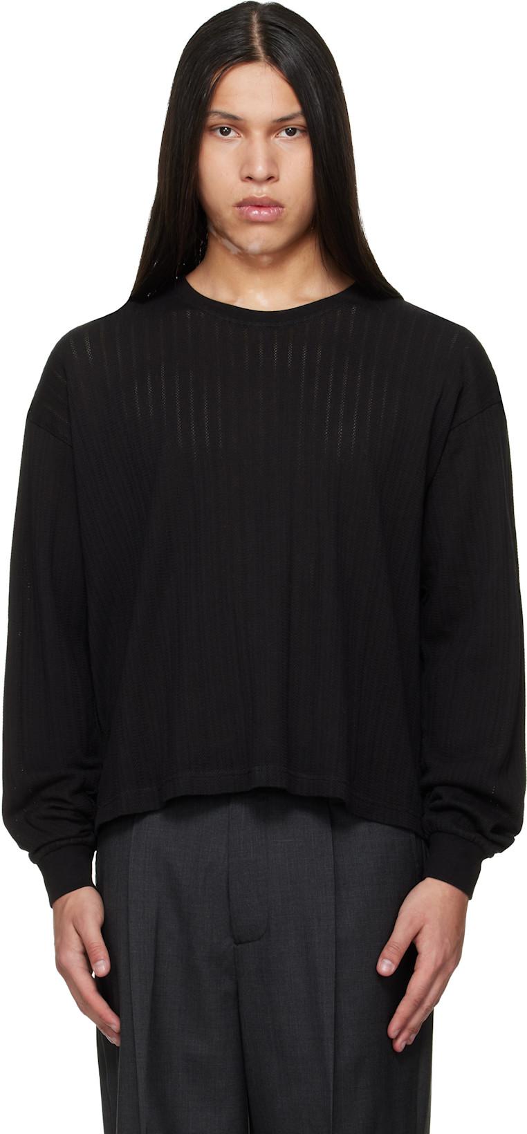 Black Relaxed LS T-shirt by MFPEN
