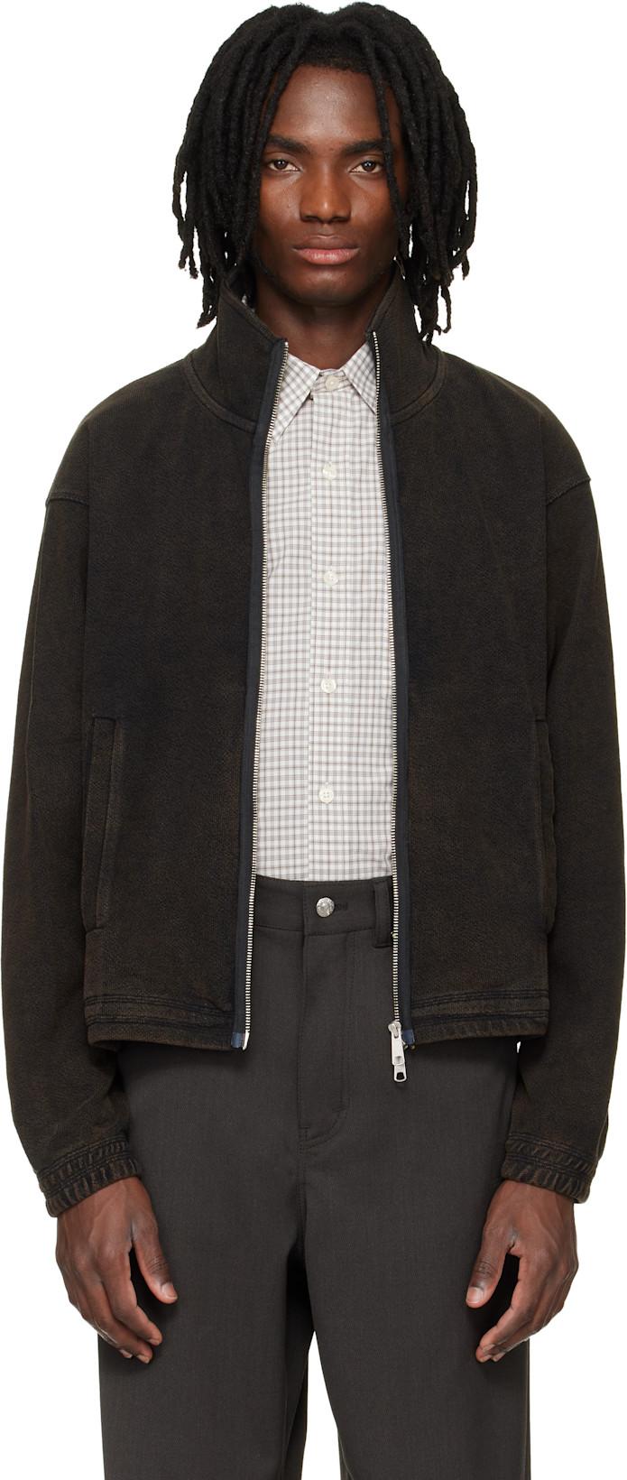 Brown Covet Full Zip Jacket by MFPEN