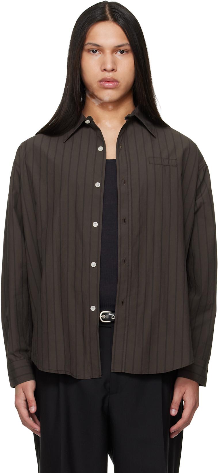 Brown Essay Shirt by MFPEN