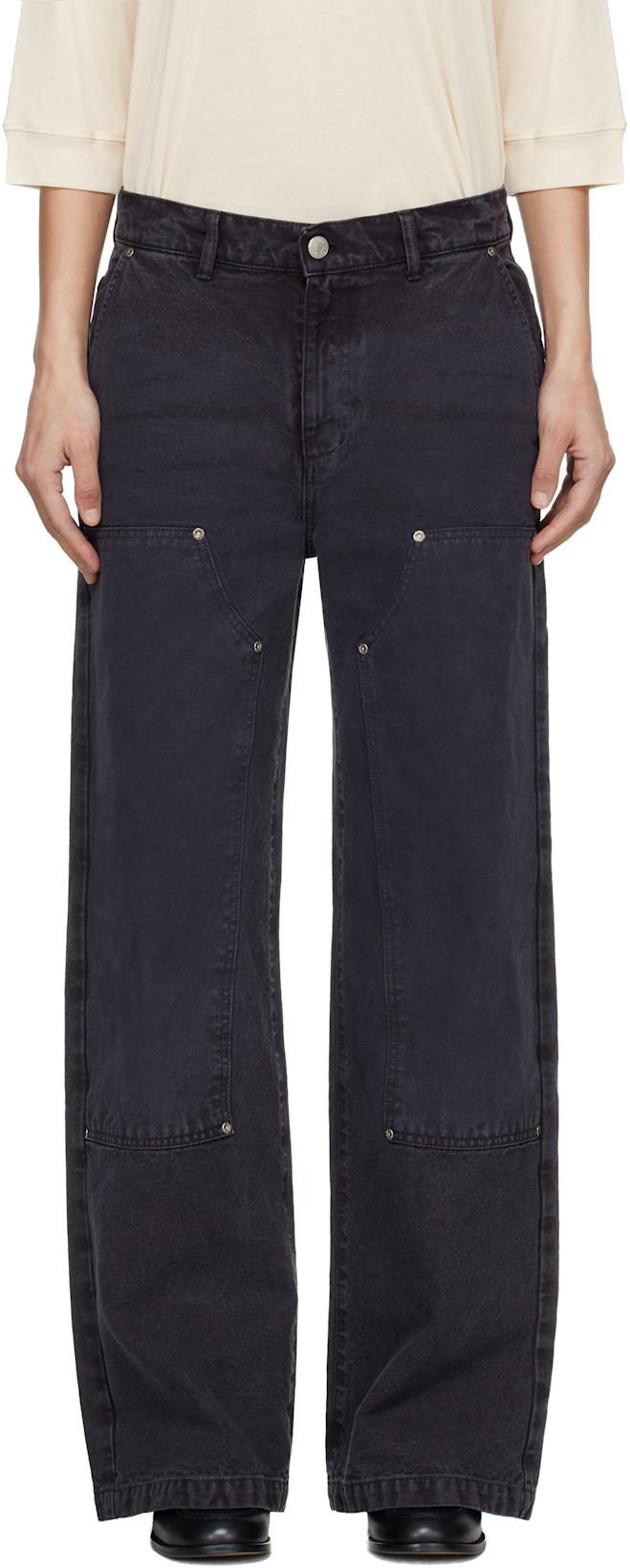 Gray Double Knee Jeans by MFPEN