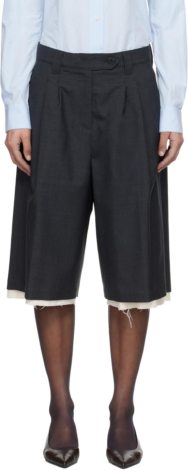 Gray Slash Shorts by MFPEN