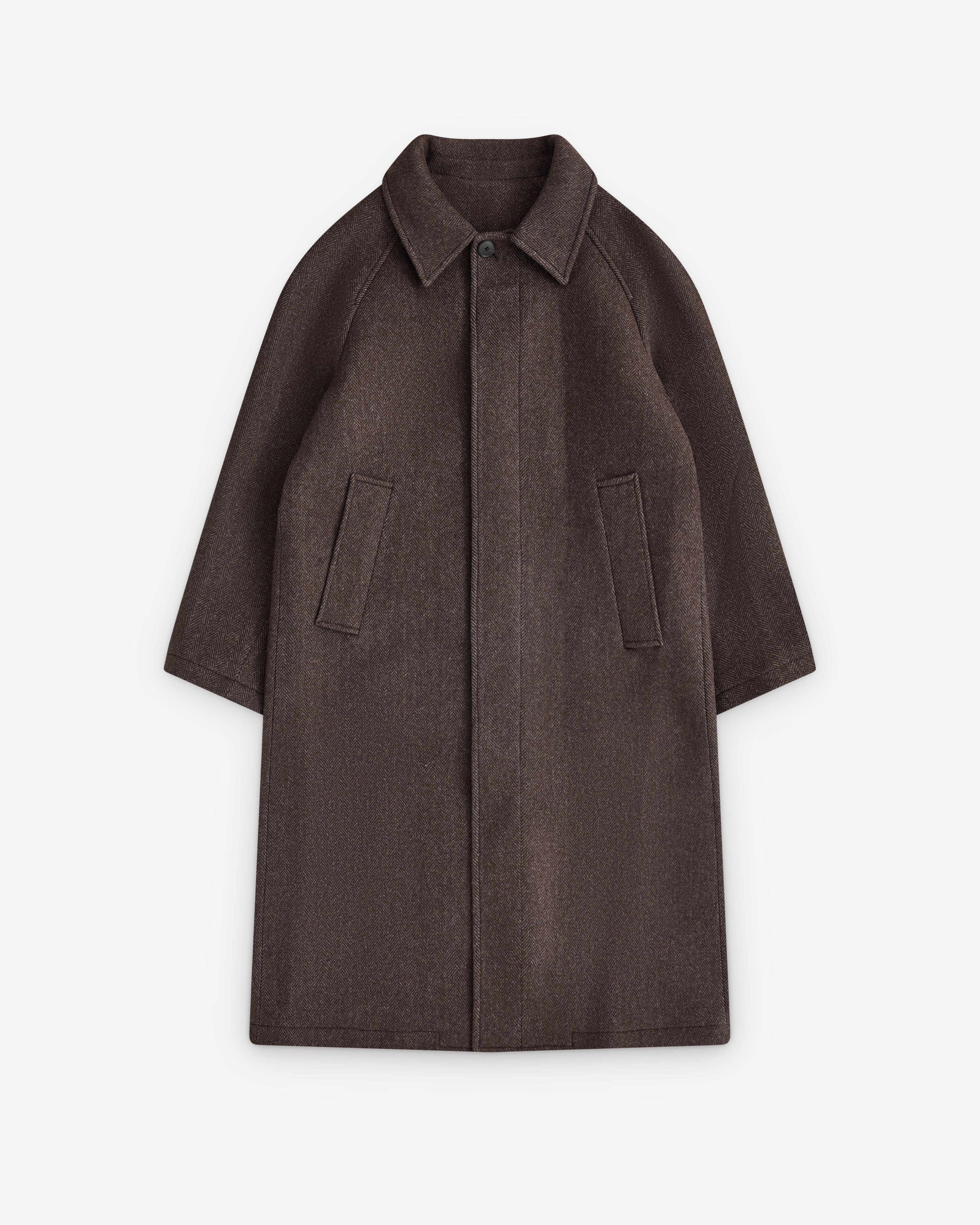 Mfpen - Men’s Installation Coat - (Brown Herringbone) by MFPEN