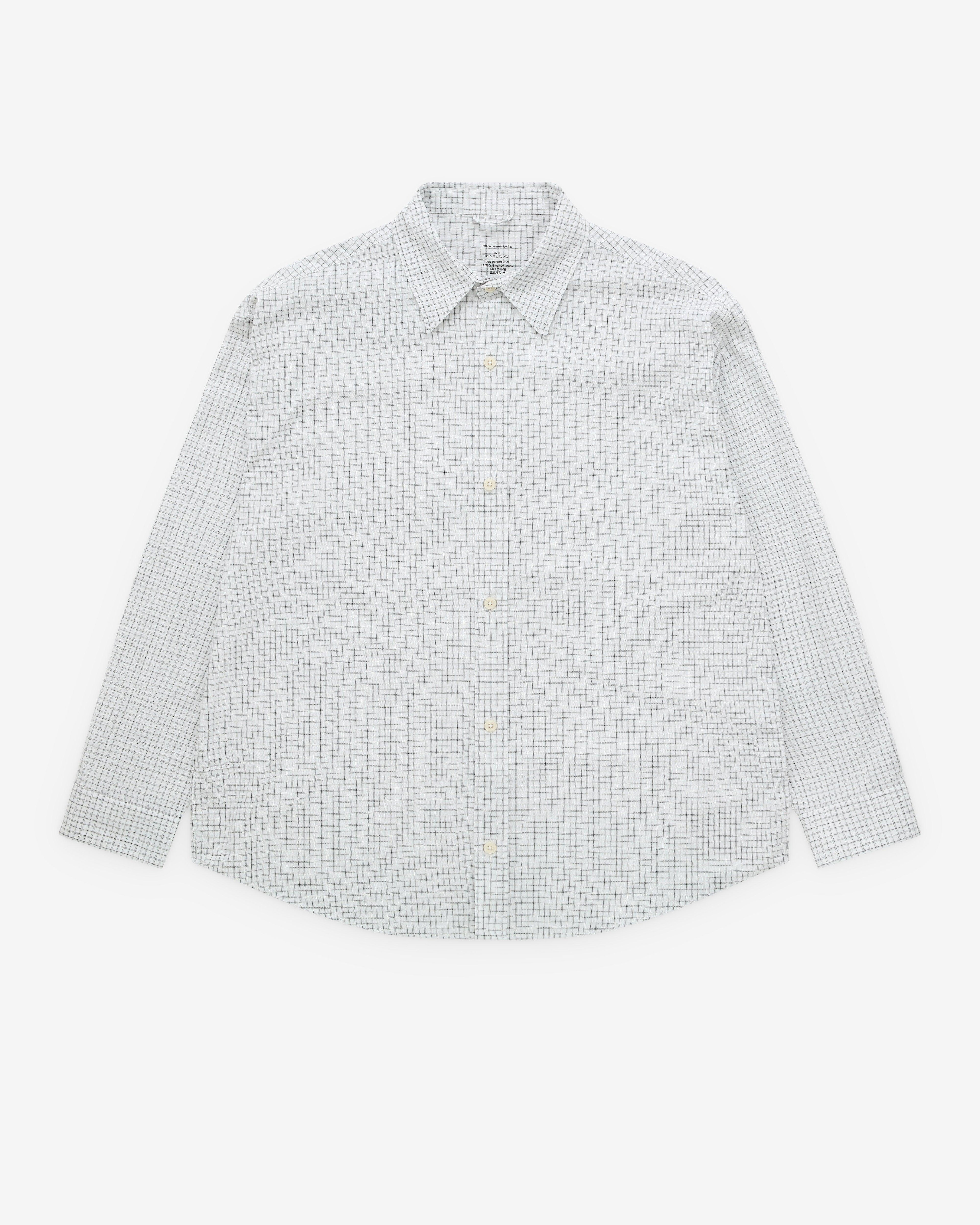 Mfpen - Men’s Network Shirt - (White Vintage Check) by MFPEN