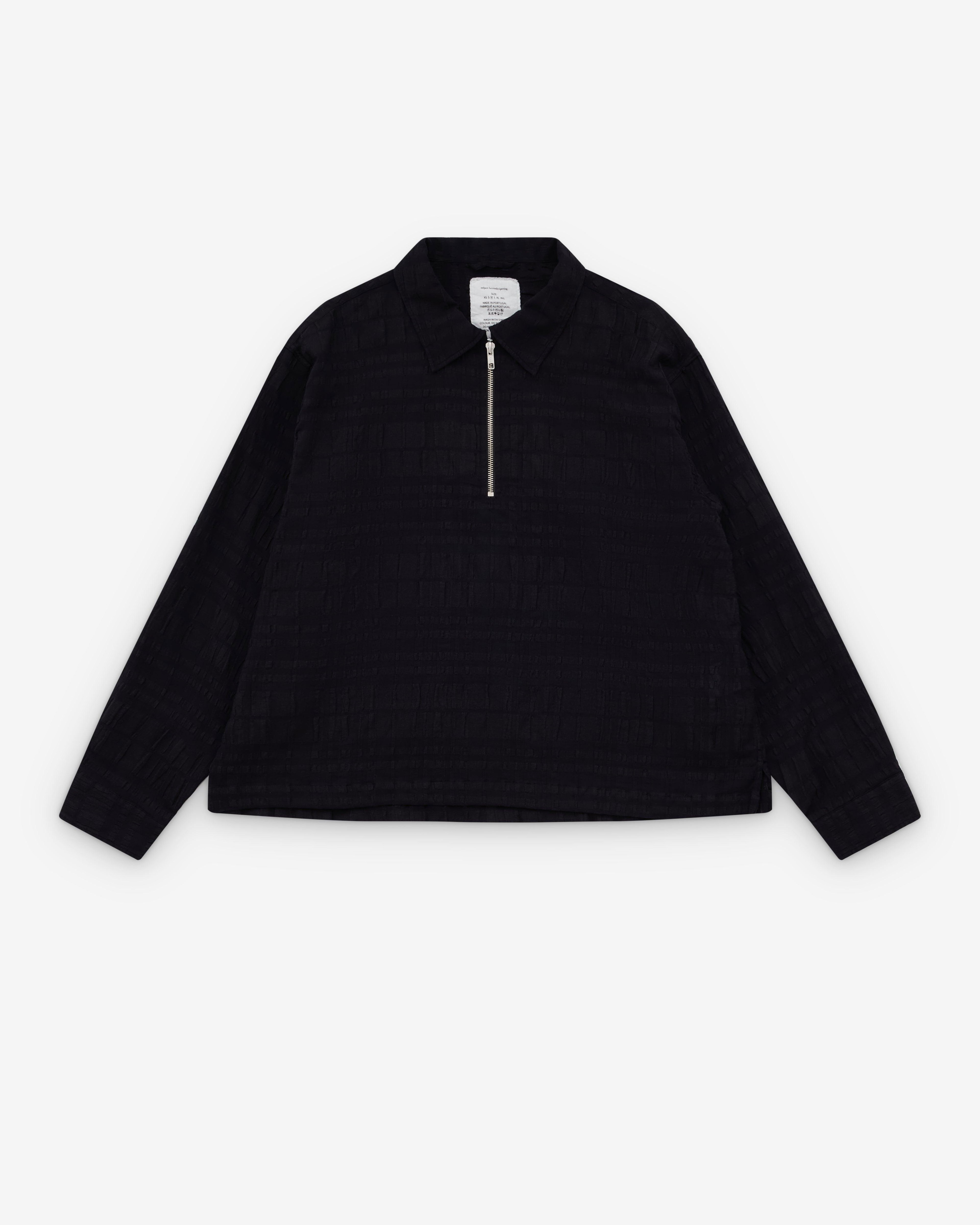 Mfpen - Men's Quarter Zip Shirt - (Black Stripe) by MFPEN