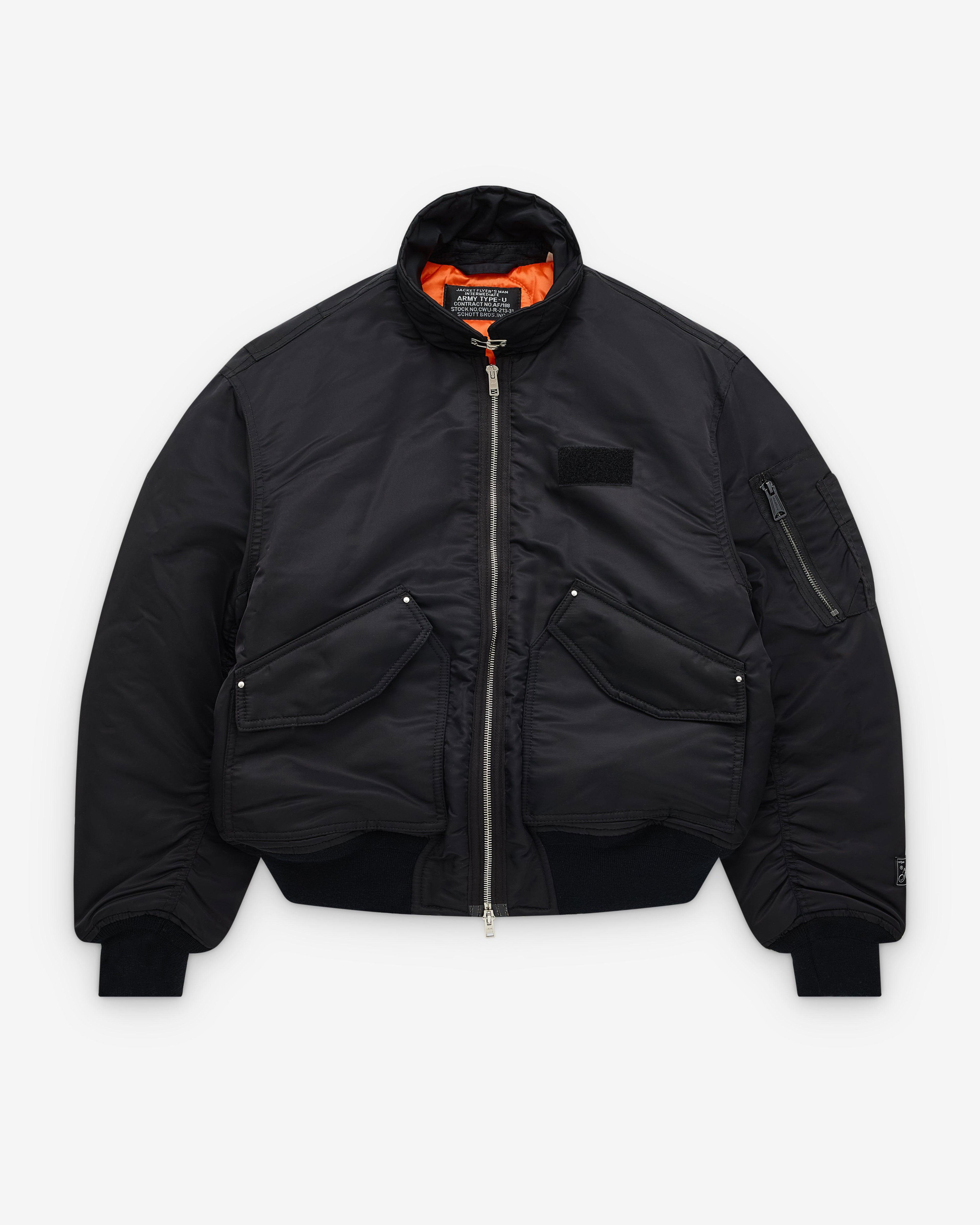 Mfpen - Men's Schott CWU 90's Bomber Jacket - (Black) by MFPEN