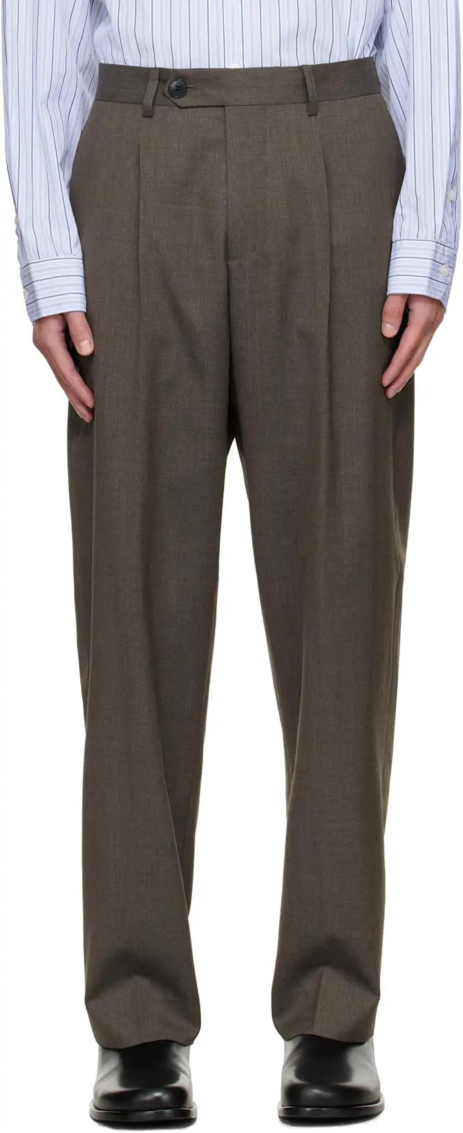 Taupe Formal Trousers by MFPEN