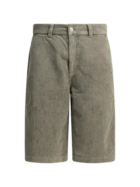 distressed corduroy shorts by MFPEN
