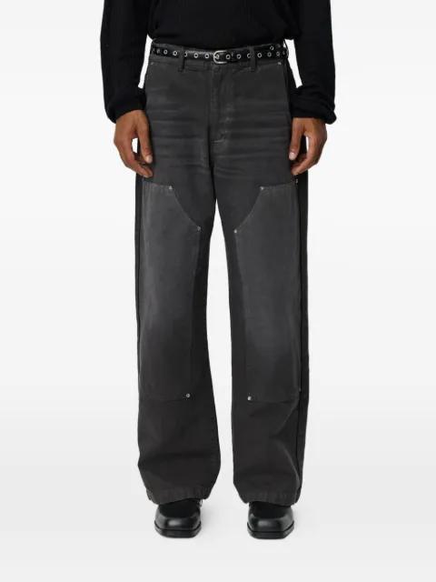 panelled canvas trousers by MFPEN