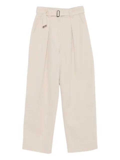 belted pleat-detail trousers by MHL BY MARGARET HOWELL