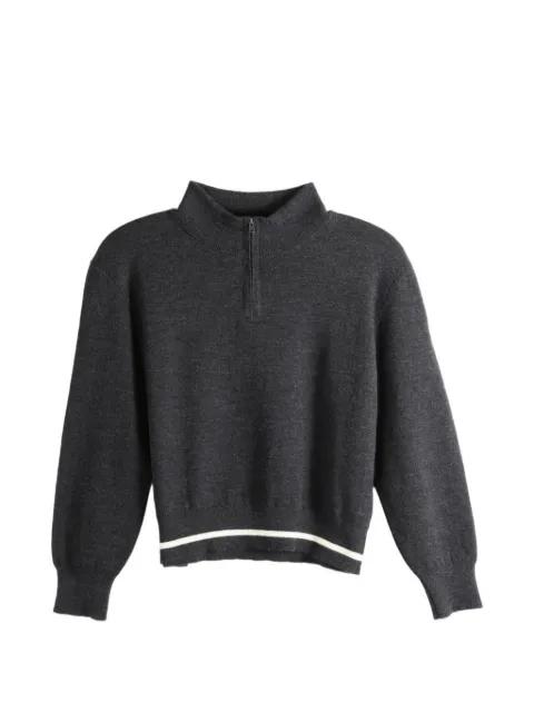 half-zip stripe-detail sweater by MHL BY MARGARET HOWELL